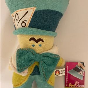 Disney Pook-a-Looz Mad Hatter Alice In Wonderland Plush NWT